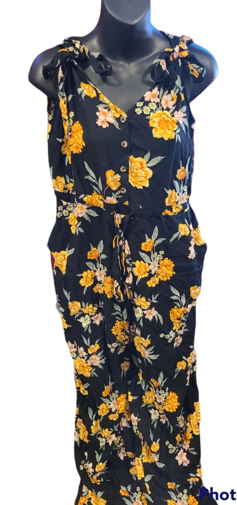 Floral Romper with POCKETS